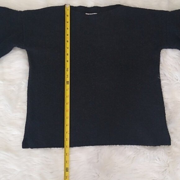 Madewell Tier Sleeve Pullover Sweater Heather Metal - Picture 13 of 16